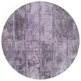 thumbnail image 2 of HomeRoots 618777 8 ft. Purple, Lavender & Gray Round Abstract Washable Indoor & Outdoor Area Rug, 2 of 5