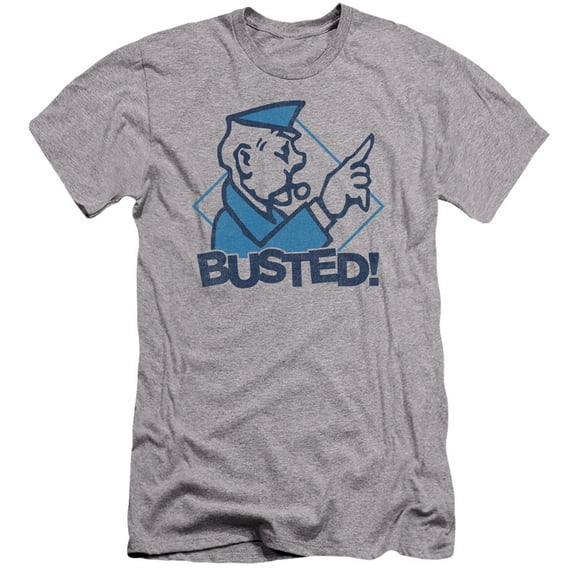 Monopoly - Busted - Premium Slim Fit Short Sleeve Shirt - Medium