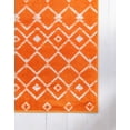 thumbnail image 5 of Unique Loom Moroccan Trellis Rug, Orange/Ivory (6' 0 x 9' 0), 5 of 11
