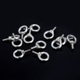 thumbnail image 5 of Pernos de ojo M4 Pernos de ojo Anillos de ojo de elevación Tornillos de rosca Acero inoxidable 304 para flejar cuerda Conexión DIY 12 piezas, 5 of 5