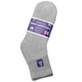 thumbnail image 7 of Falari 3-Pack Diabetic Socks Ankle Unisex Physicians Approved Socks Size 10-13 Gray, 7 of 7