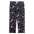 thumbnail image 1 of Squishmallows Line Art Juniors Black Sleep Pajama Pants, Black, Small, 1 of 3