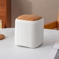 thumbnail image 5 of Small Push Button Trash Can for Countertop, Desktop Wastebasket with Lid, Compact 5.7 Inch Recycle Bin for Bedside Table, Office Desk, Bathroom, 5 of 7