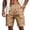 BK43_Earthy Yellow, variant on Lumtrix Mens Cotton Baggy Cargo Shorts Drawstring Stretch Elastic Waist Casual Work Short with Pockets Earthy Yellow 3XL