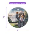 thumbnail image 5 of Purrfect President Miniature American Shepherd Raise Fist Fight Survived Election 2024 Ceramic Round Ornament MAS Dog Lover Gifts Home Tree Decor - 00013, 5 of 5