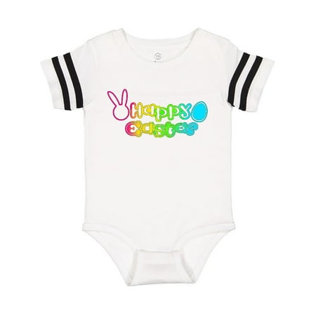 

Inktastic Happy Easter rainbow letters Gift Baby Boy or Baby Girl Bodysuit