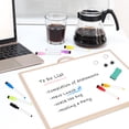 thumbnail image 5 of DOLLAR BOSS Double-Sided Magnetic Whiteboard, 16" x 12" Dry Erase White Board for Wall, Gold Aluminum Frame Hanging Small White Board, Portable Memo Board for Home Kitchen Office, 5 of 10