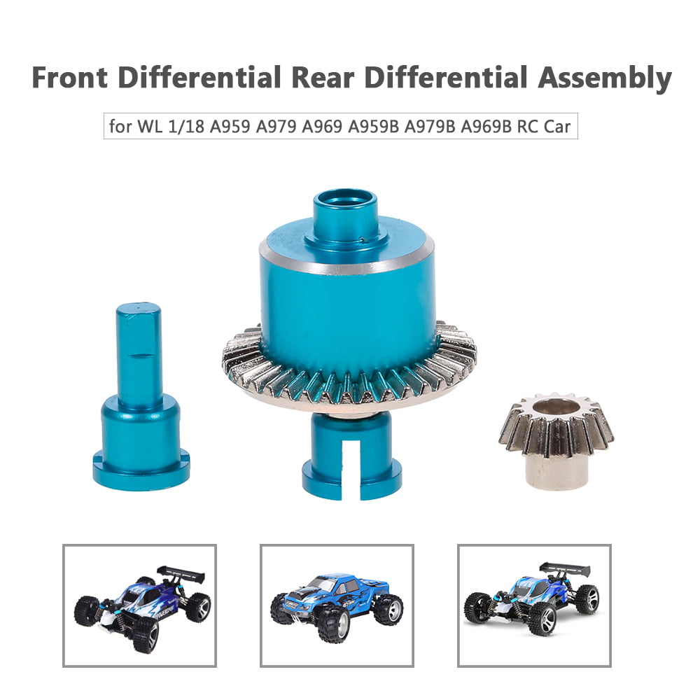2Pcs Gear Box Housing and Differential for WLtoys 1/18 RC Car A969 A979 Parts