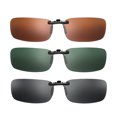 thumbnail image 1 of VORCOO - Juego de 3 gafas de sol para miopía con clip polarizado para conductor (gris, verde oscuro, café), 1 of 5