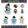 thumbnail image 3 of DolliBu Sloth Police Officer Super Soft Plush Hand Puppet Toy - Soft Sloth Cop Stuffed Animal Dress Up with Cute Cop Uniform and Cap Outfit - Police Plush Gift- 9 Inches, 3 of 7