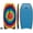Colorful Explosion, variant on 33" Lightweight Body Board for Beach, Surf Board with EPS Core, XPE Deck, HDPE Slick Bottom, Wrist Leash, Bodyboard for Kids Adults Surfing