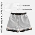 thumbnail image 3 of FORMRS Boys Swim Trunks Quick Dry Mesh Liner Boardshorts Sizes XS-XL, Black Flowers, 3 of 7