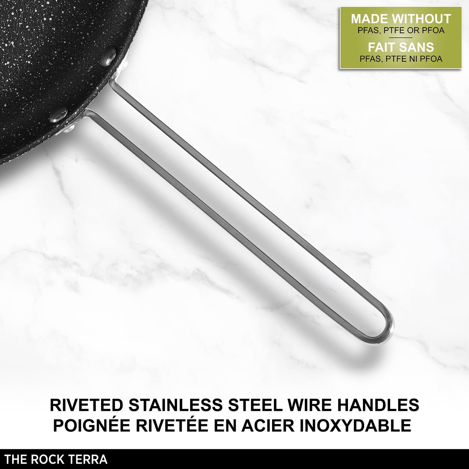 THE ROCK by Starfrit 6-In. Terra Collection Nonstick Fry Pan with Stainless Steel Handle