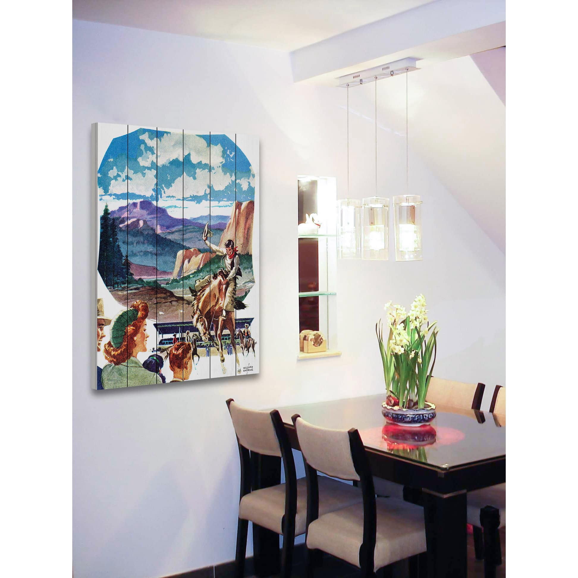 Marmont Hill "Out West" Painting Print on White Wood