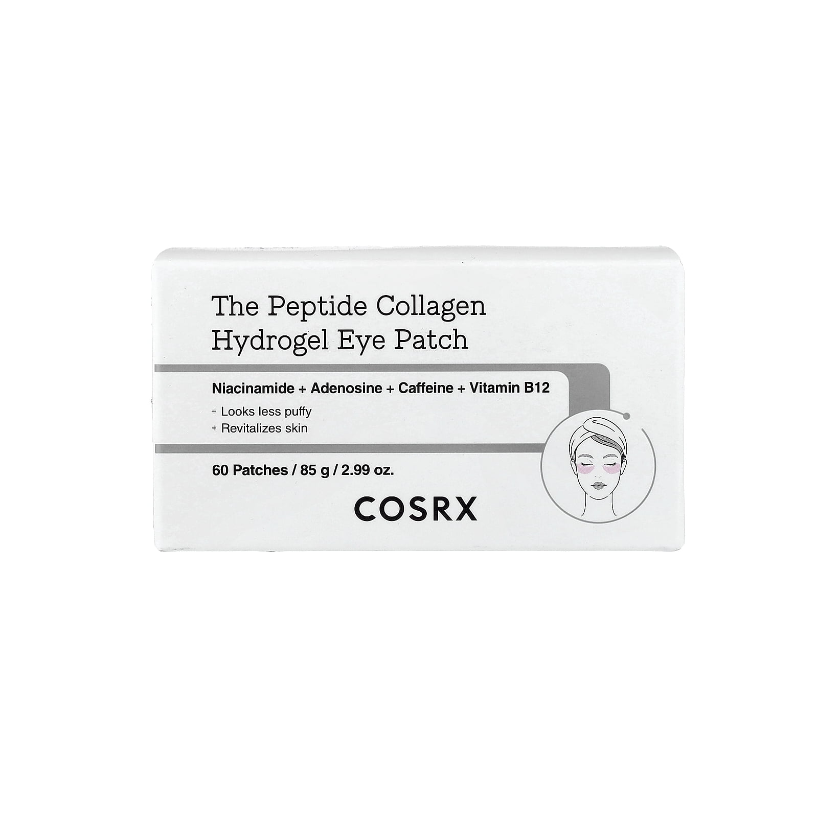 CosRx Peptide Collagen Hydrogel Eye Patch, 60 Patches, 2.99 oz (85 g)