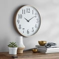 thumbnail image 2 of Better Homes & Gardens 20" Light Wood Finish Analog Wall Clock, Light Sand, 2 of 5