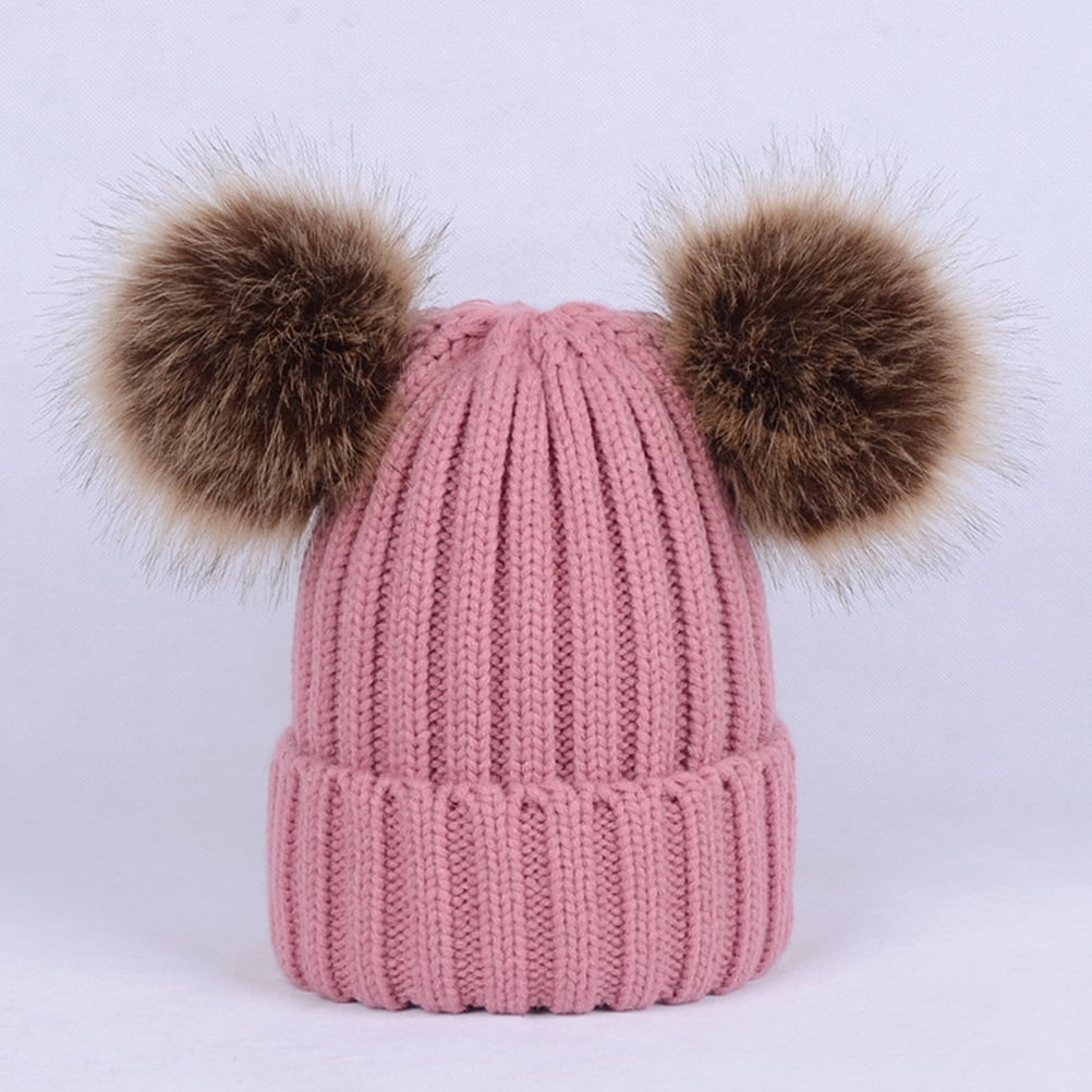 women's wooly bobble hat