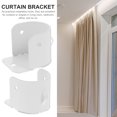 thumbnail image 2 of MasteelfCA 4pcs Closet Rod Socket Shower Curtain Rod Bracket Iron Closet Rod Support, 2 of 8
