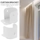 thumbnail image 4 of 4pcs Closet Poste Titular de la brida Closet Pole Socket Closet Barra Brida Holder, 4 of 8