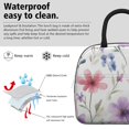 thumbnail image 3 of Obrewu Watercolor Floral Pattern Lunch Bag for Adult, Insulated, Leakproof, Oxford Cloth, 3 of 7