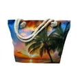 thumbnail image 3 of 2 Pack Women's Colorful Canvas Tote Beach Bag With Double Rope Handle - Random 2 Pack, 3 of 11