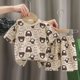 thumbnail image 1 of Kids Clothes Children's Sets Boys Girl T-shirt Shorts 2PCS Summer Cotton Short sleeve Baby Children Clothing Toddler Suit, 1 of 6