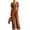 Ginger #57, variant on Jumpsuits for Women Loose Short Sleeve Square Neck Rompers Stretchy Comfy Long Pant Overalls with Pockets Ginger M