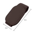 thumbnail image 2 of Soporte universal para gafas de coche Clip de gafas de sol de PU para parasol de coche (marrón) Ndcxsfigh Accesorios para autos y motos, 2 of 4