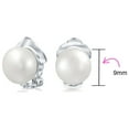 thumbnail image 6 of Bling Jewelry Womens Button Style Freshwater Pearl Clip-On Earrings Silver, 6 of 7