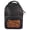 Black, variant on Tooled Leather Small Backpack | Adjustable Straps | 14" x 9.5" x 4" | Brown