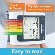 iProven Blood Pressure Monitor Wrist Cuff BP Monitor Batteries Included Bpm-337