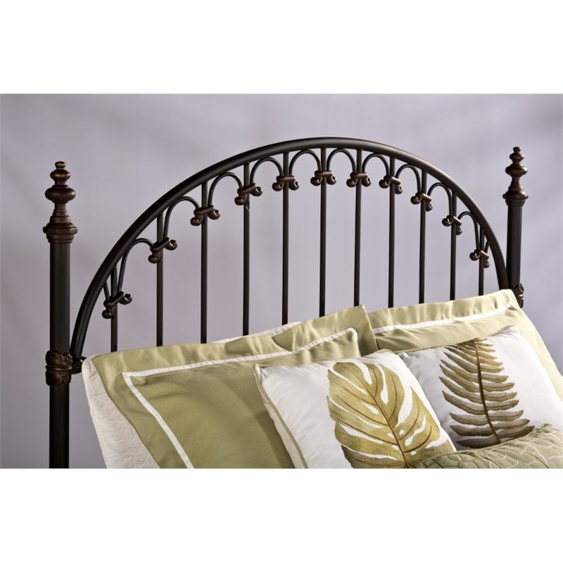 Hillsdale Kirkwell Full Queen Spindle Headboard in Brushed Bronze