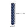 thumbnail image 2 of Unique Bargains Die Spring 2 Pack 20mm OD 125mm Long Spiral Stamping Light Load Compression Die Springs, Blue, 2 of 5