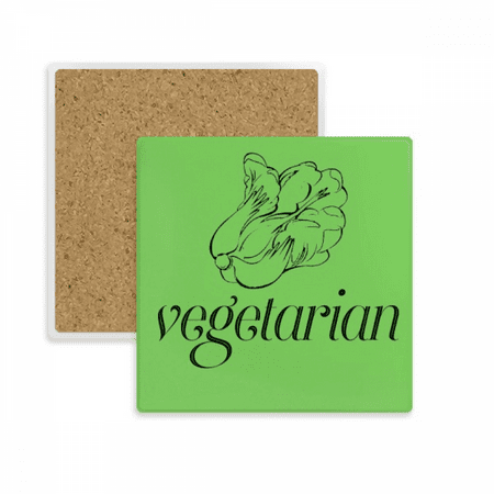 

Cool Vegetarian Art Deco Fashion Coaster Cup Mat Mug Subplate Holder Insulation Stone
