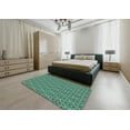 thumbnail image 5 of Ahgly Company Machine Washable Indoor Rectangle Transitional Turquoise Green Area Rugs, 8' x 12', 5 of 7