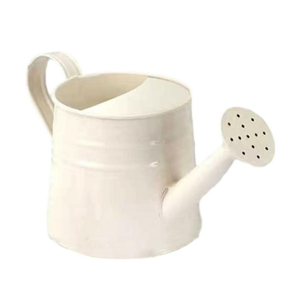 Regadera moderna de metal para niños y niñas, ideal para jardinería. Beige