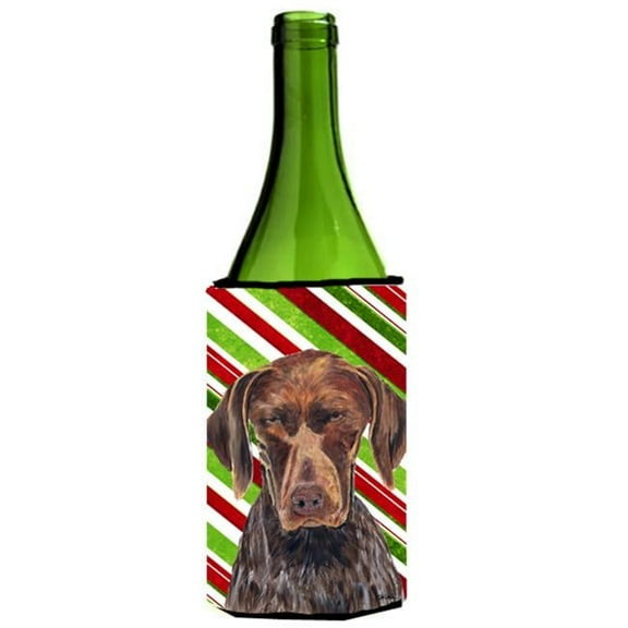German Shorthaired Pointer Holiday Christmas Wine bottle sleeve Hugger - 24 oz.