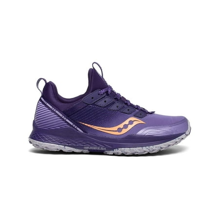 Saucony Womens Mad River TR Trail Running Shoe - Purple/Peach - 6