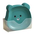 thumbnail image 2 of YAOMOBB Easy-to-clean Snack Plate 1 Set Snack Plate Bear Shape Snack Tray Storage Holder Multi Use Tableware Home Bear Graphics, 2 of 6