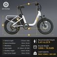 thumbnail image 5 of Electric Bikes For Adults 28MPH E-Bicycle 1200W 20" Fat Tire Ebike 90 Miles Long Range Electric Bicycles With 48V Removable Battery,7 Speed Step-Thru Ebike (Black), 5 of 7