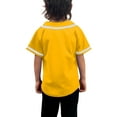 thumbnail image 3 of Lappel Kids Baseball Button Down Jersey League Sports Team Uniforms Size 12 Month to 10 Years Short Sleeve Athletic Sports Tee Shirts Made in USA, 3 of 4