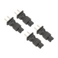 thumbnail image 2 of Adaptador de corriente NEMA 1-15P a IEC320 C5, 4 Uds., 15A, 125V, Plug and Play, convertidor de corriente para ordenador portátil de 2 clavijas, enchufe estadounidense de 125V, 2 of 5