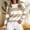 Khaki women long sleeve striped sweater a1, variant on Bzdzmqm Womens Long Sleeve Striped Pullover Tops Casual Crew Neck Sweaters Fall Winter Loose Fit Knit Tees for Daily Work Office Outfits, Brown S