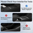 thumbnail image 2 of TSLDRV 2025 Upgrade Center Console Organizer Tray for Tesla Model 3 Highland 2024 2025 [Slide Smoothly] Armrest Hidden Organizer Box Cup Holder for Tesla Model 3 Accessories 2024 2025 Matte Black, 2 of 9