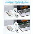 thumbnail image 5 of ORICO 4 Ports USB C Hub for Mac, Laptop, Flash Drive, Ipad Pro,USB 3.1 Type C to USB 3.0 Adapter Multiport USB Splitter with 0.5ft Cable,White, 5 of 14