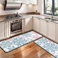 thumbnail image 3 of Kitchen Rugs Sets Of 2,Blue and Pink Christmas Snowflake Pattern Anti Fatigue Kitchen Mat Rugs Non Slip Washable,Decorative Kitchen Floor Mats for Kitchen,Sink,Laundry,17"x47"+17"x47", 3 of 5