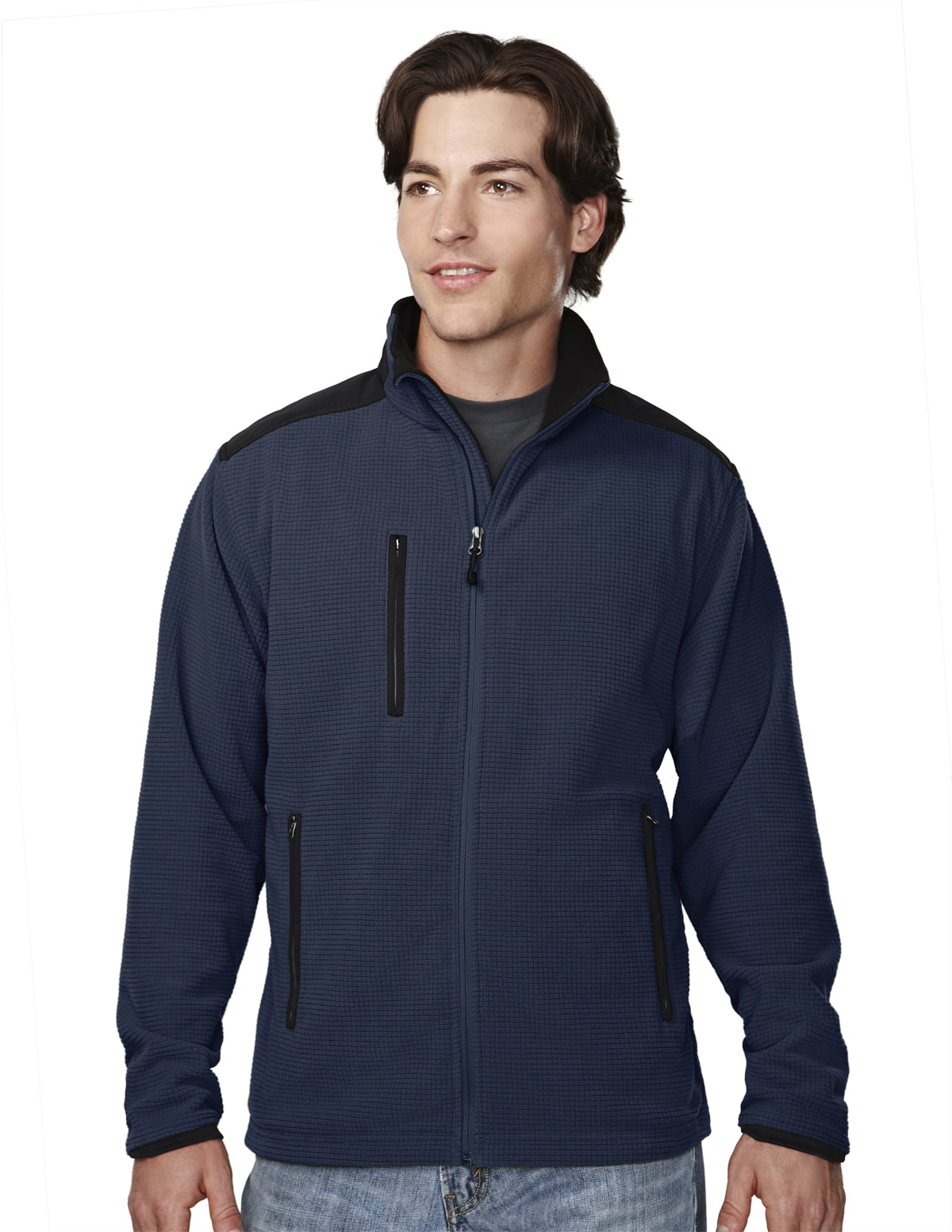 Tri-Mountain - Tri-Mountain Men's 100% Polyester Knit Fleece Jacket ...