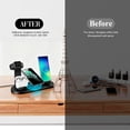 thumbnail image 6 of Ouxumoll 3 in 1 Charging Station Apple, Get Ready for Effortless Simultaneous Charging, Compatible with iPhone 17/16/15/14/13/12/11/XR/X/8 Series & Android Phones, Black, 6 of 9