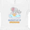 thumbnail image 4 of Inktastic Grandma's Ray Of Sunshine Cute Elephants Rainclouds and Sun Girls Toddler Dress, 4 of 5