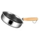 thumbnail image 5 of Sartén de acero inoxidable antiadherente para cocina, con mango de madera, 5 of 6